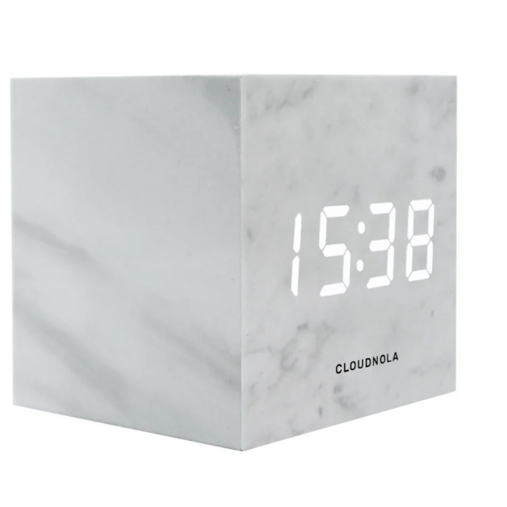 Bundle 3/$25 Cloudnola cube LED 3-in-1 clock with alarm, date & temperature.